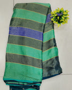 Georgette Striped Linen Sarees