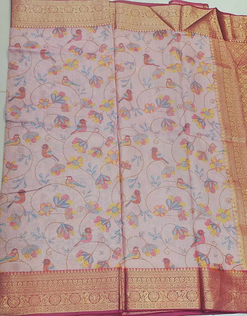 Crush Kota Sarees With Beautiful Design