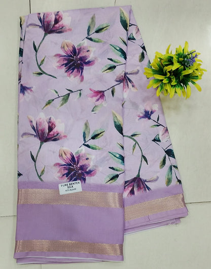 Georgette gap border sarees