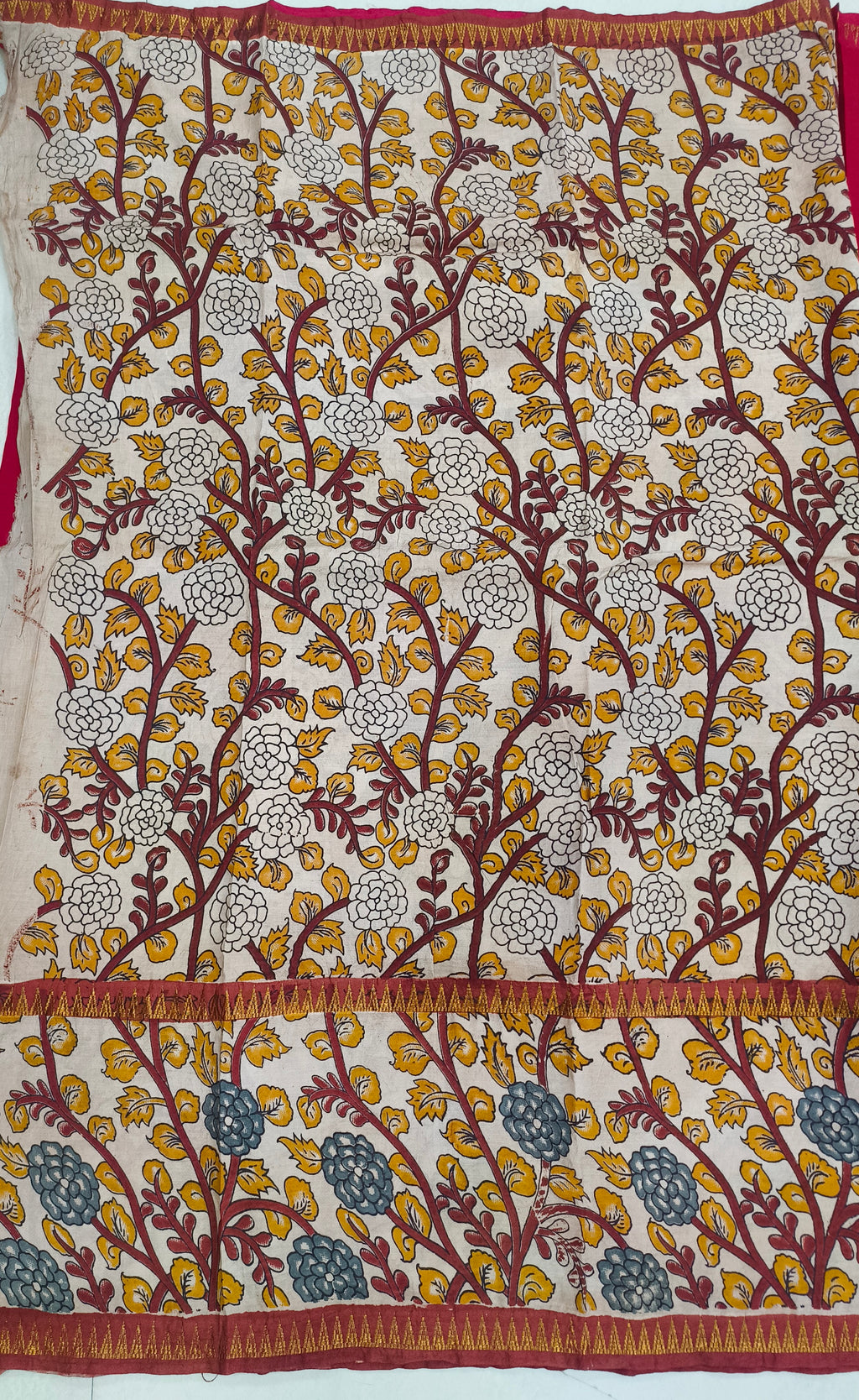 Mangalagiri kalamkari print sarees