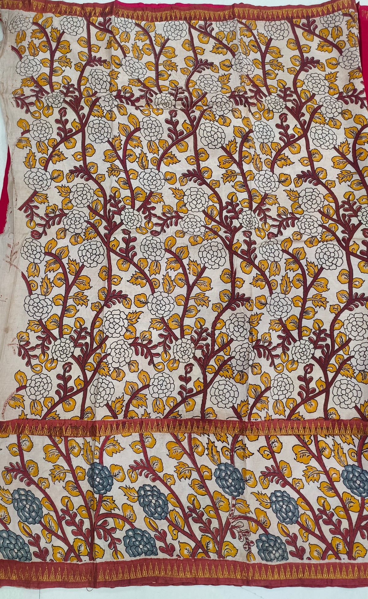 Mangalagiri kalamkari print sarees