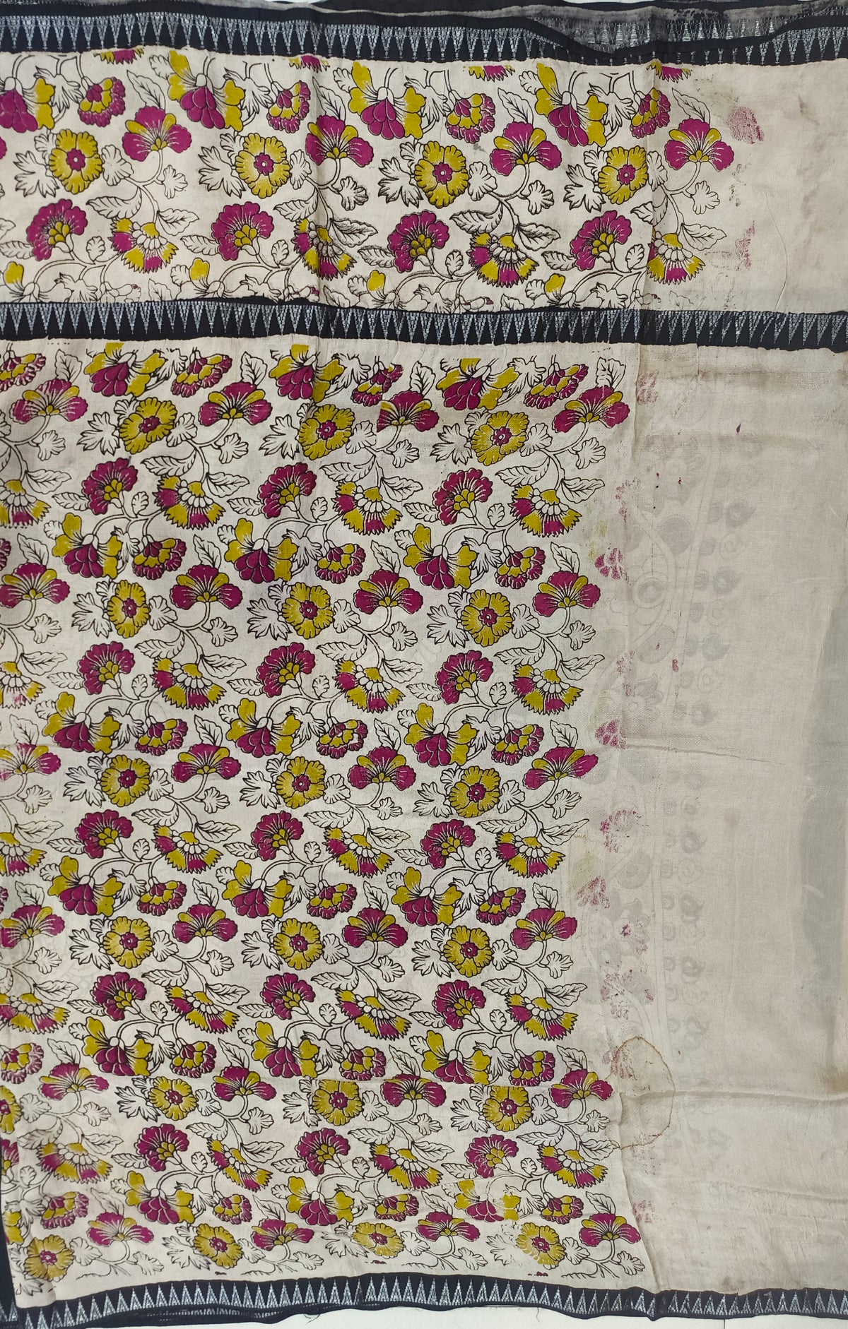 Mangalagiri kalamkari print sarees