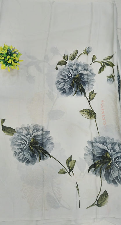 Fancy Floral print sarees