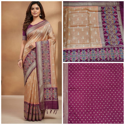 Tissue  banaras sarees with rich pallu