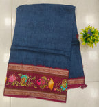 Tussar silk kalamkari Saree