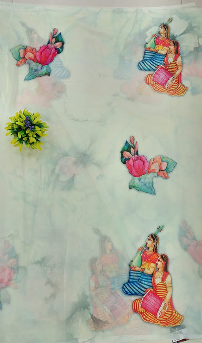 SATIN GEORGETTE SAREE