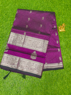Mangalagiri Pattu Sarees With Gap Border