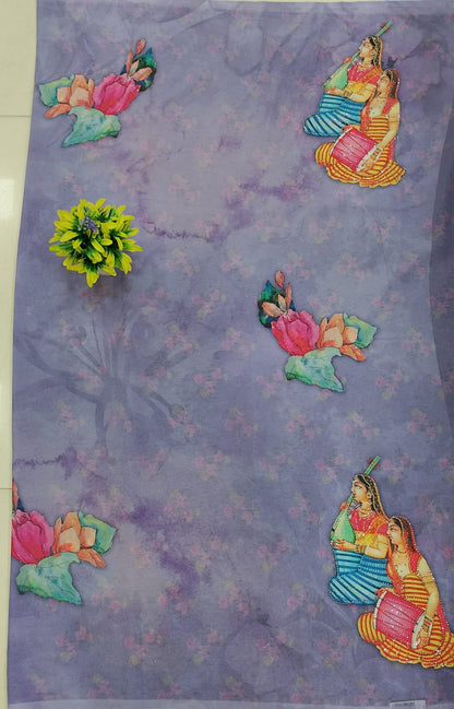 SATIN GEORGETTE SAREE