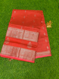 Mangalagiri Pattu Sarees With Gap Border