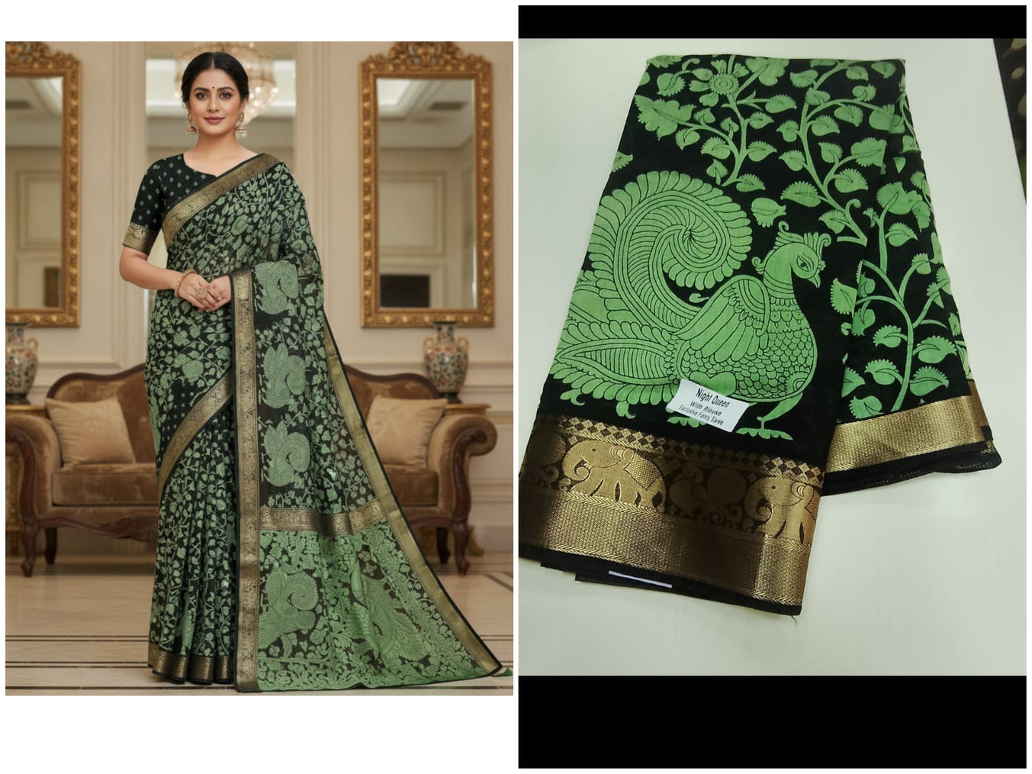 mangalagiri silk sarees with an folral weaving with an elegant zari border