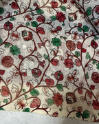 Pure Linen Kalamkari Silk With Kalamkari Border & Pallu Year Superhit Collection
