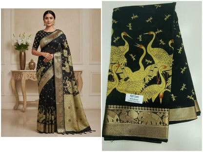 mangalagiri silk sarees with an folral weaving with an elegant zari border