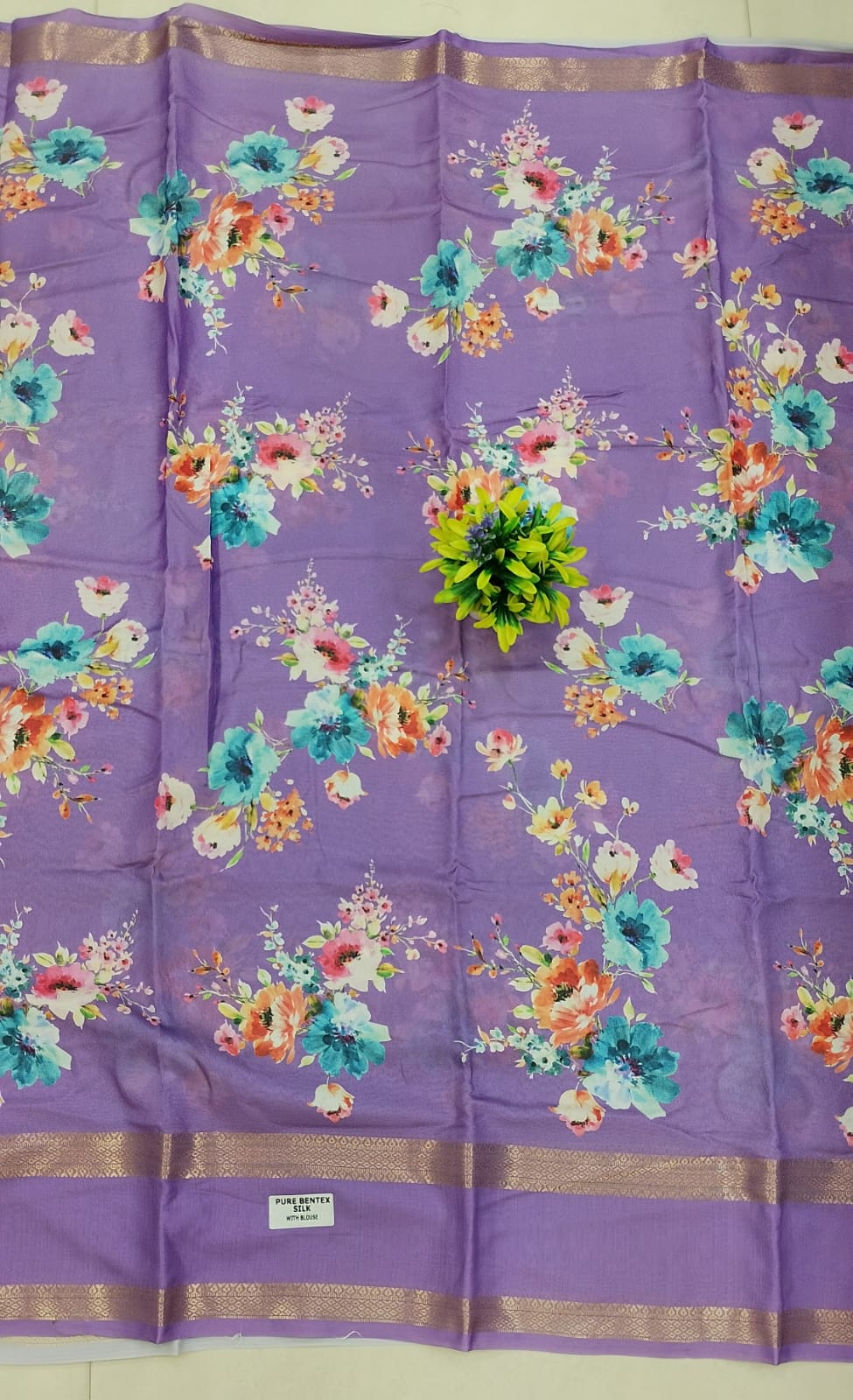 Georgette gap border sarees
