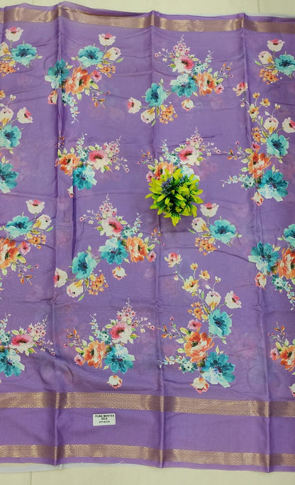 Georgette gap border sarees