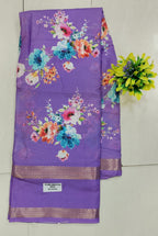 Georgette Gap Border Sarees