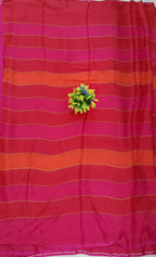 Georgette Striped Linen Sarees
