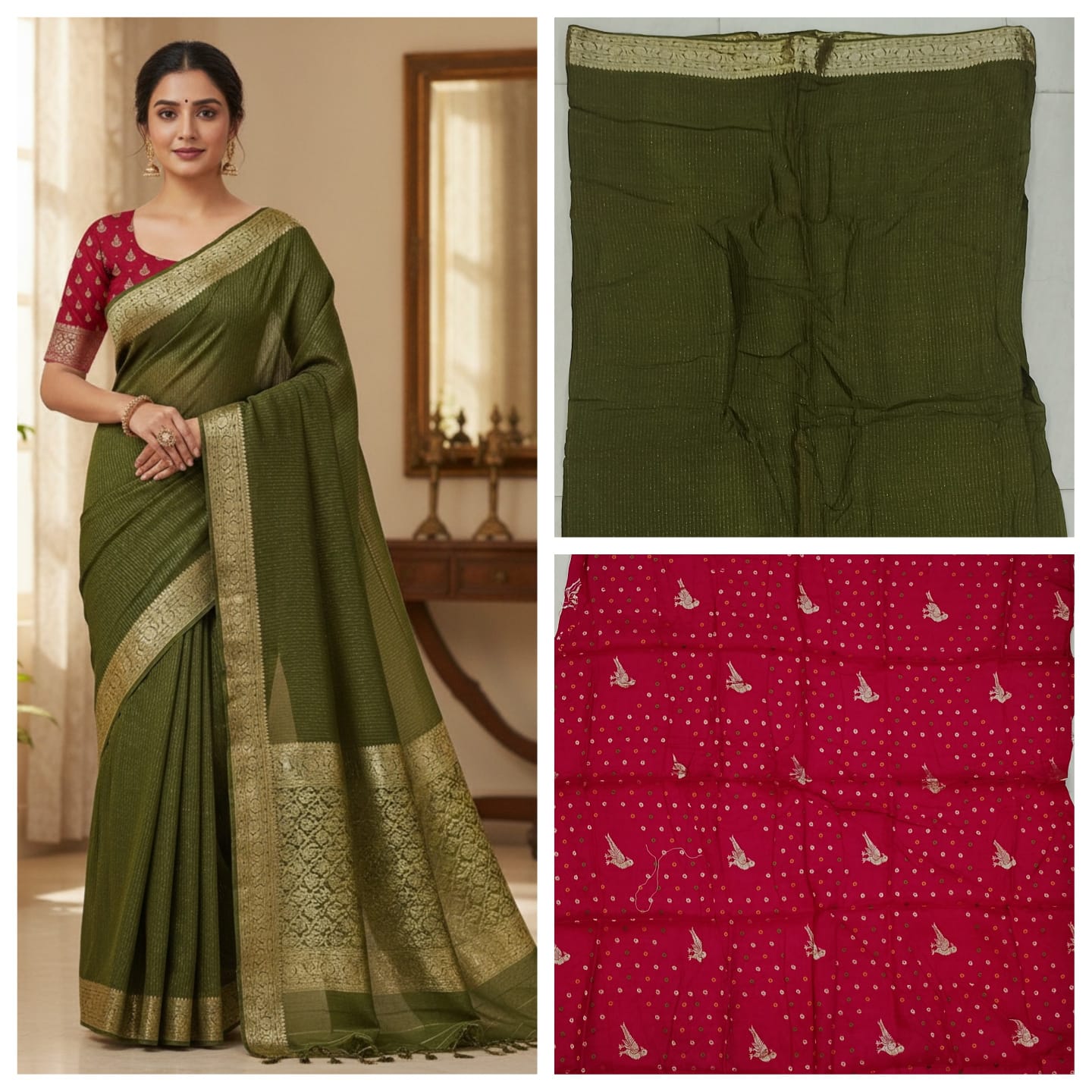 Banaras jarget saree