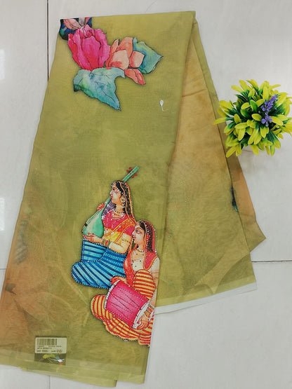 SATIN GEORGETTE SAREE