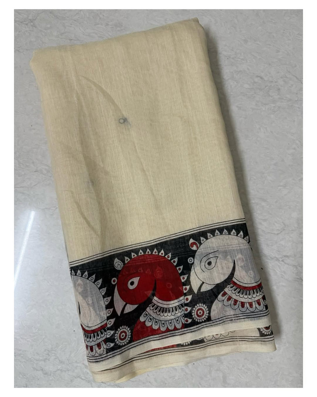 Pure Linen Kalamkari Silk With Kalamkari Border & Pallu Year Superhit Collection