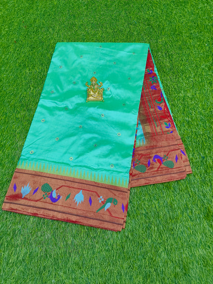 Narayanpet saree with a paithani border