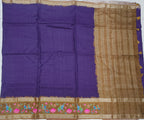 Tussar silk kalamkari Saree
