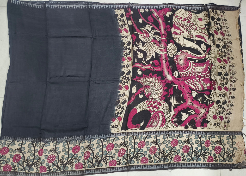 Mangalagiri kalamkari print sarees