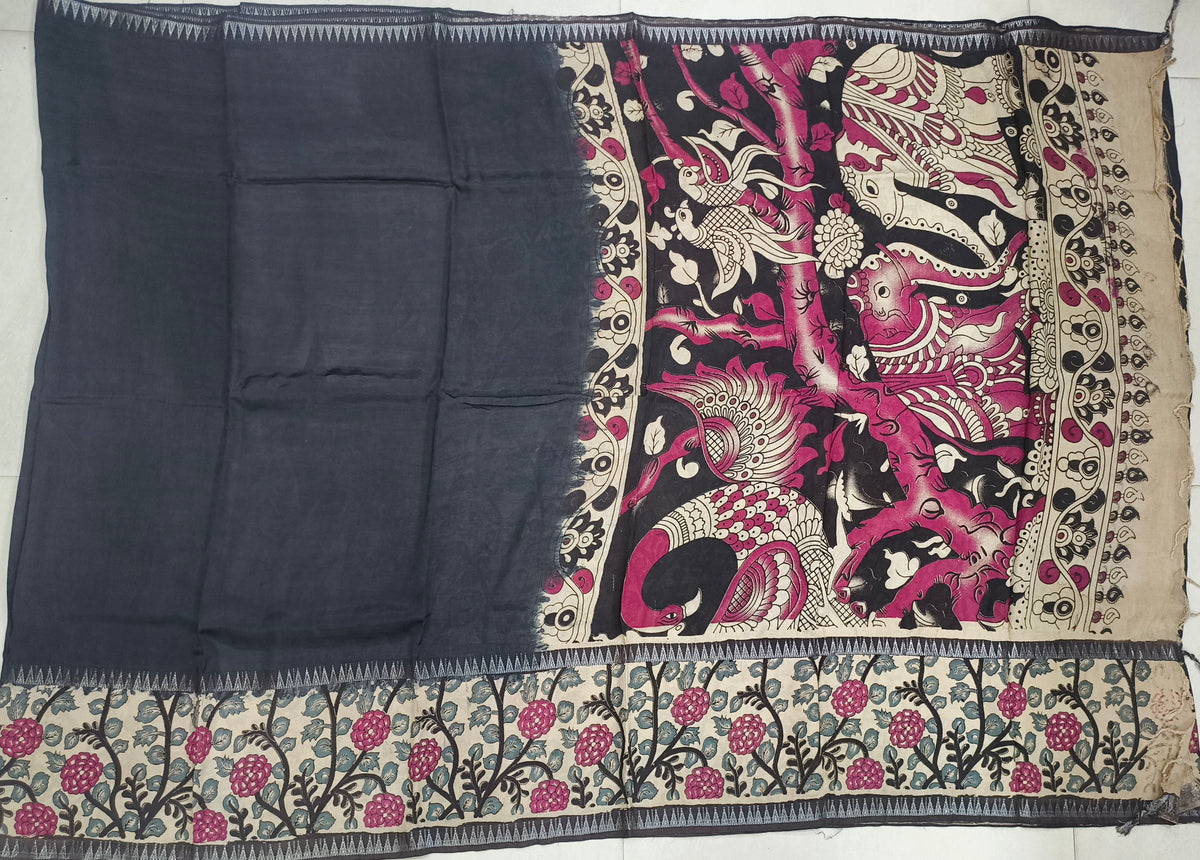 Mangalagiri kalamkari print sarees