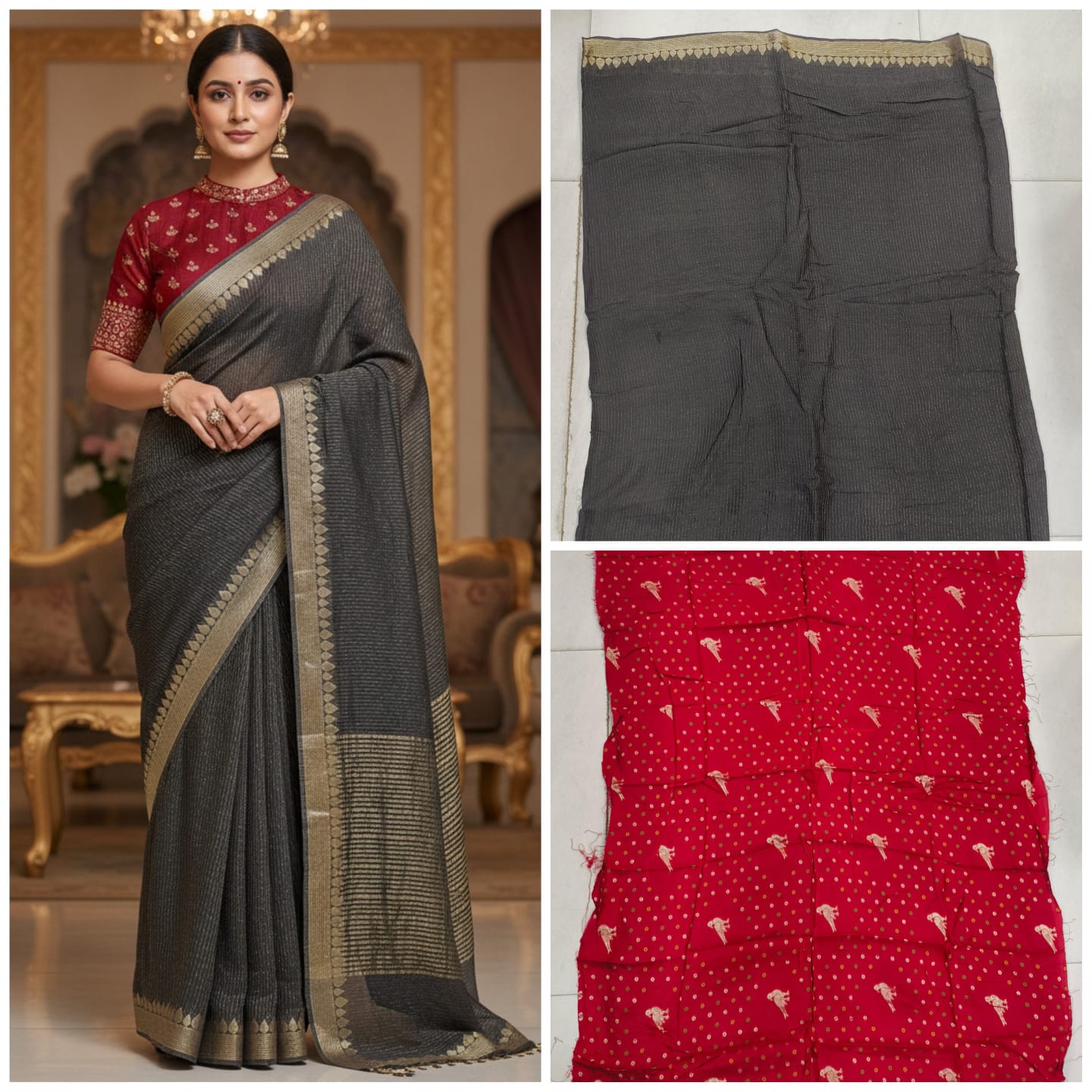 Banaras jarget saree
