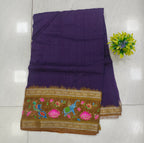 Tussar silk kalamkari Saree