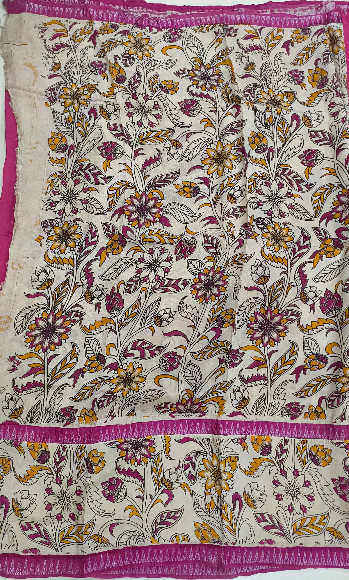 Mangalagiri kalamkari print sarees