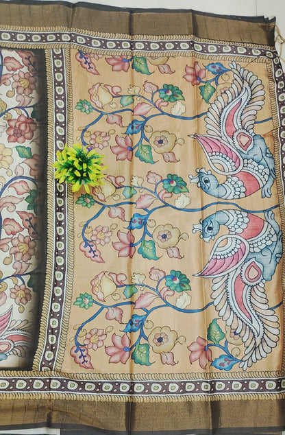 Elegant Kalamkari printed Saree