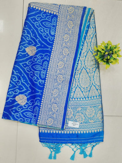 Royal Blue Bandini saree